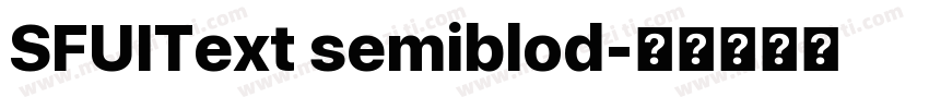 SFUIText semiblod字体转换